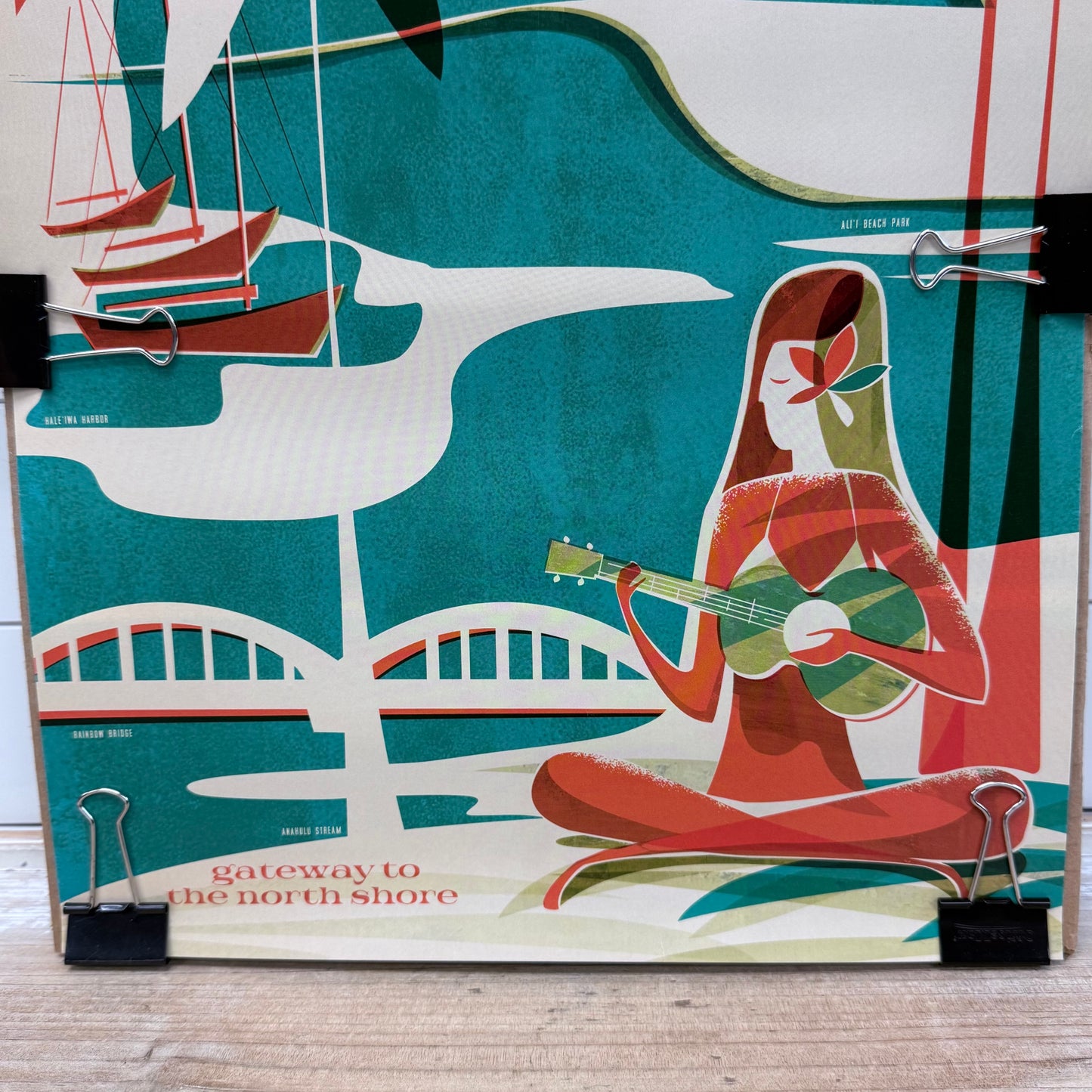 Nick Kuchar Haleiwa Wahine North Shore Art Print