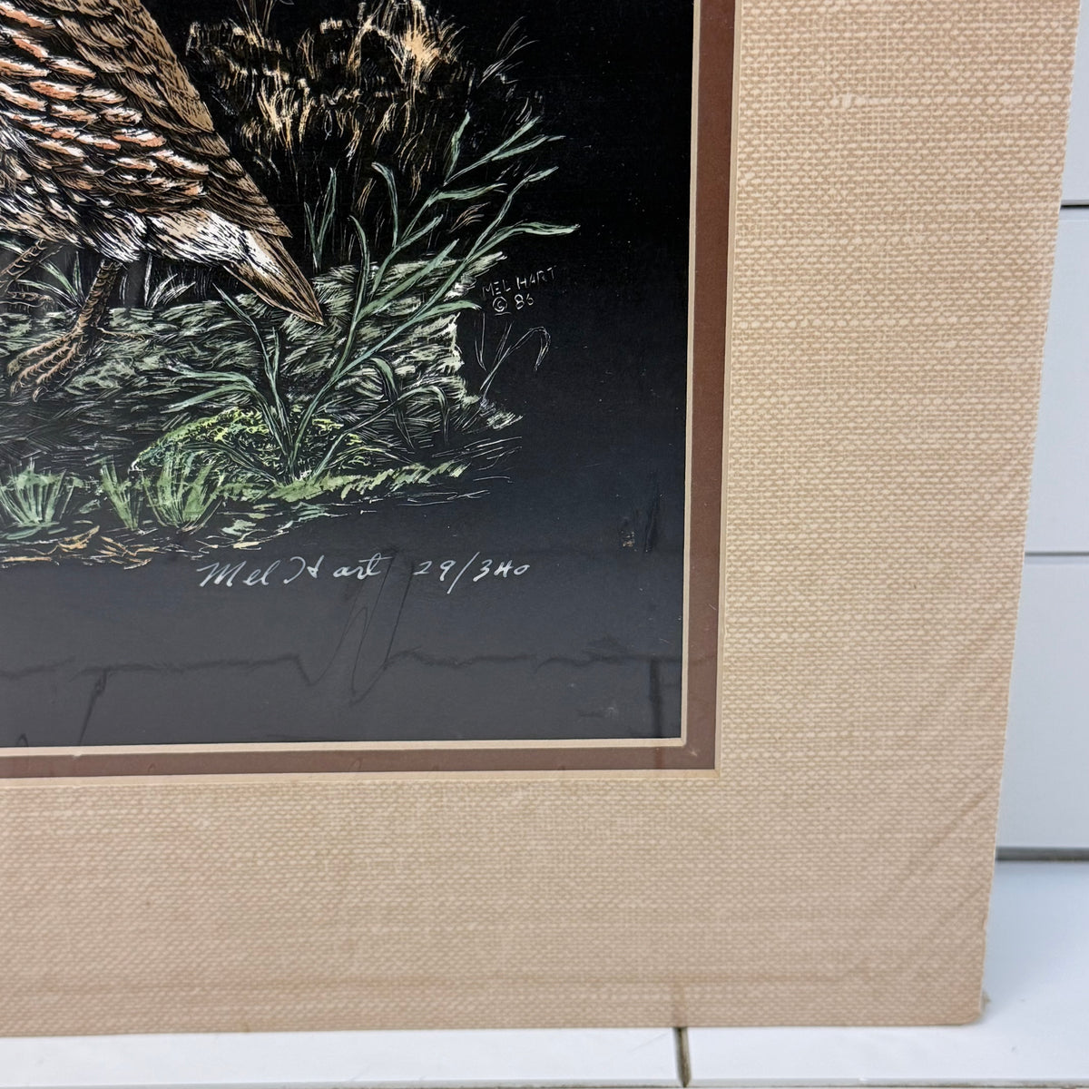 Mel Hart Mr. Bob Quail Signed Limited Edition Print 29/340 1986