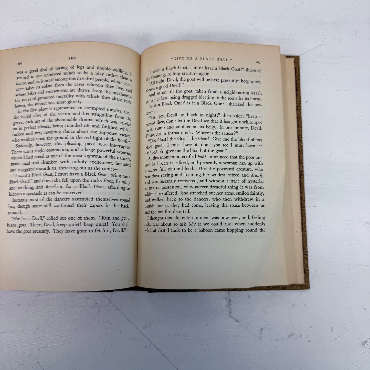 H. Rider Haggard She: A History of Adventure Hardback, 1940s Ed.