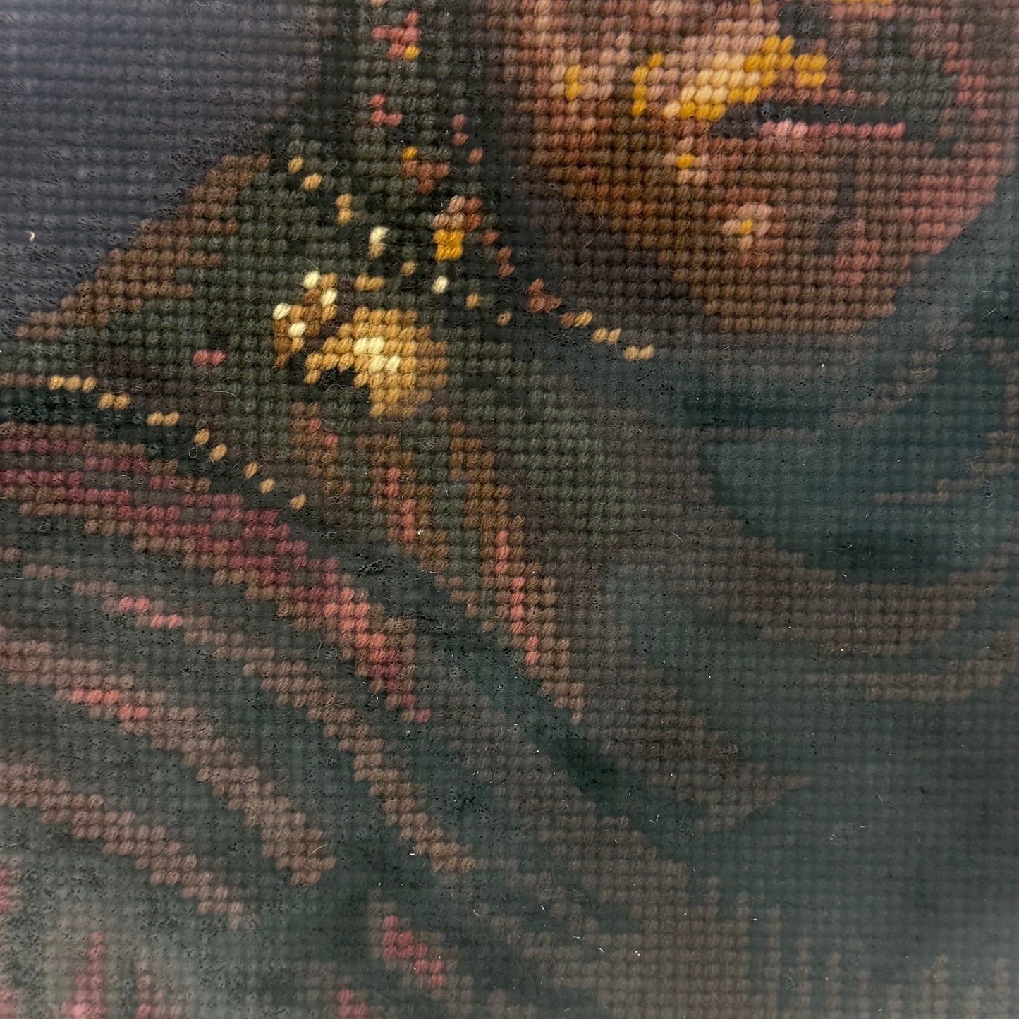 The Man with the Golden Helmet Framed Needlepoint Art 1977