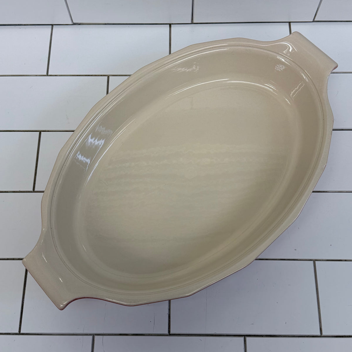 Emile Henry Williams-Sonoma Red Oval Ceramic Baking Dish