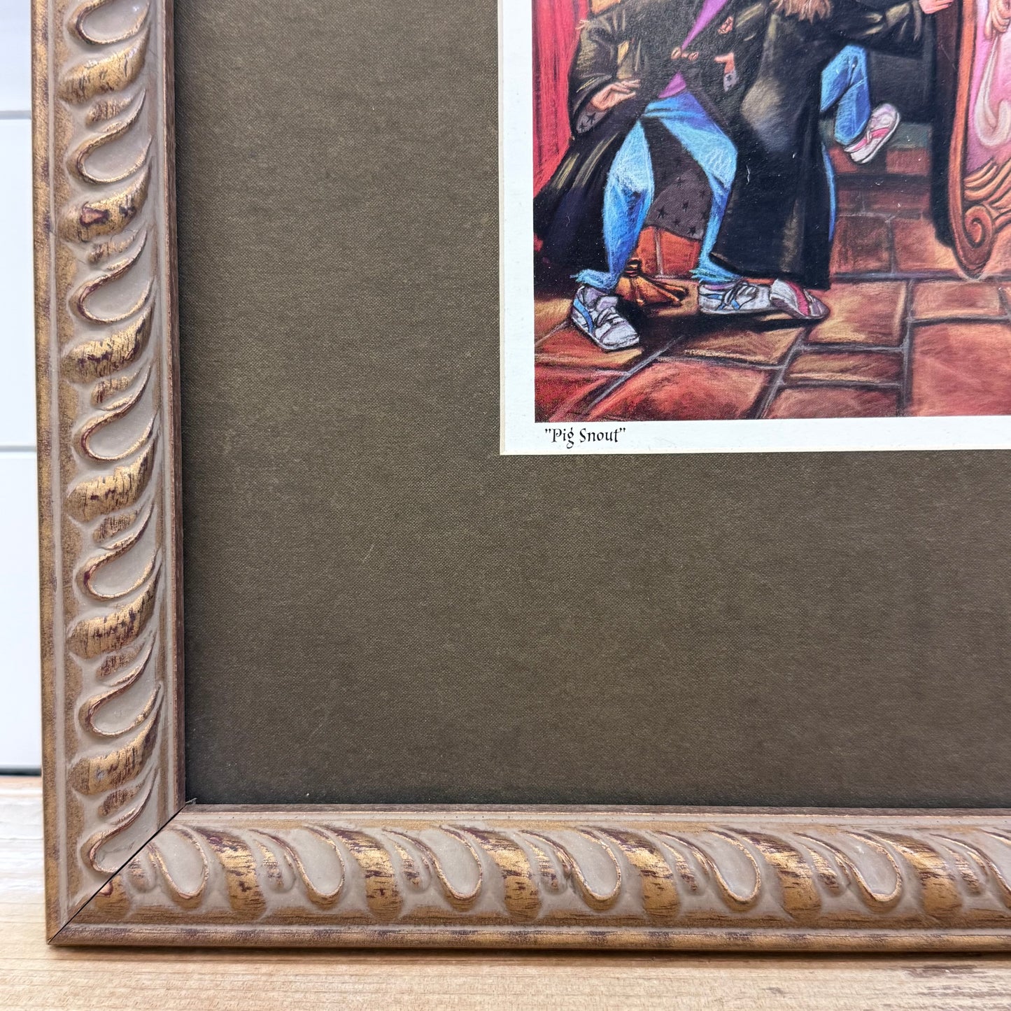 Harry Potter Pig Snout Fred Bode Framed Art Print 2000