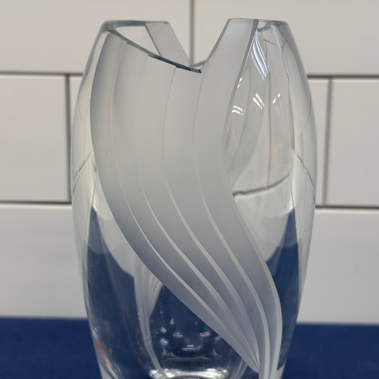 Mikasa Slovenia Crystal Art Deco Vase