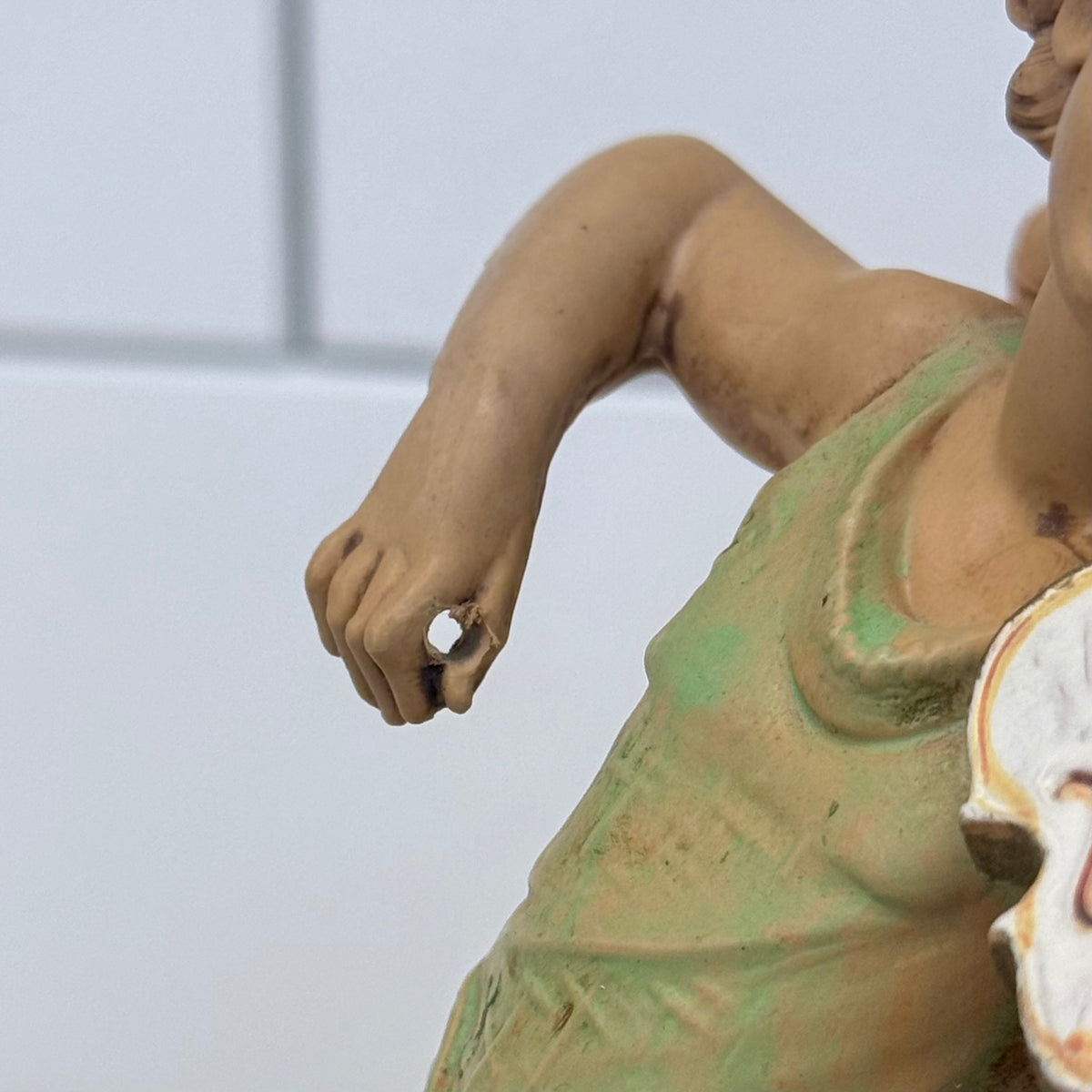 Depose Italy Angel Musician Figurine Pair