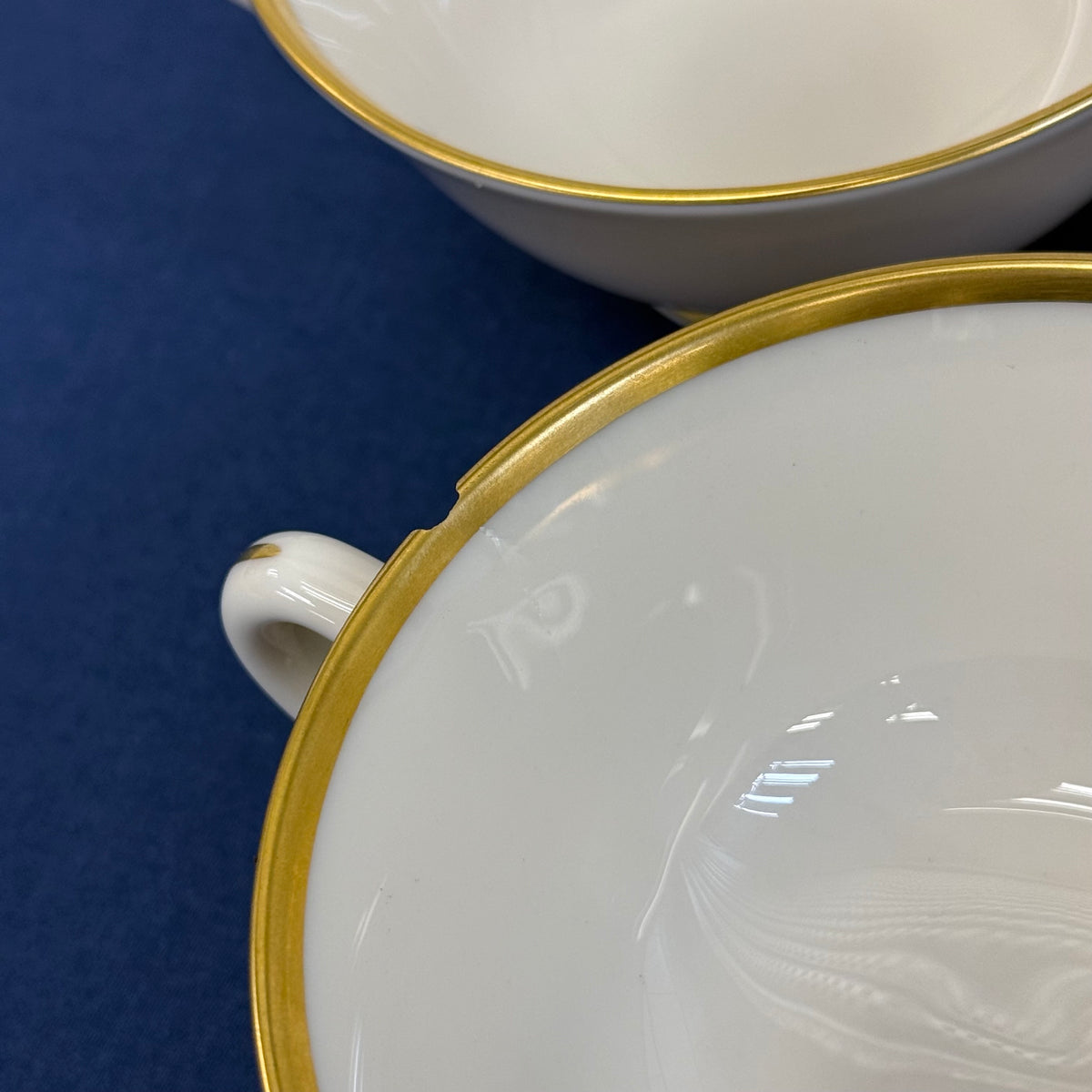 Lenox Mansfield Teacups & Saucers Set of 3 circa 1950
