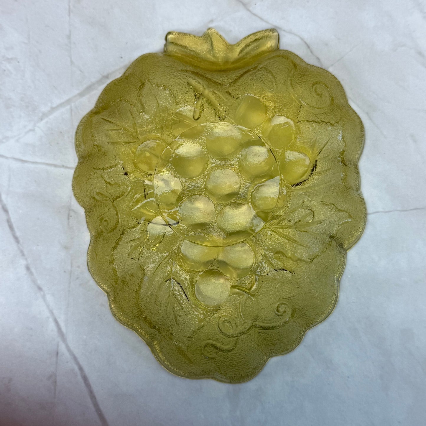 Embossed Grape Shaped Glass Dish Selection