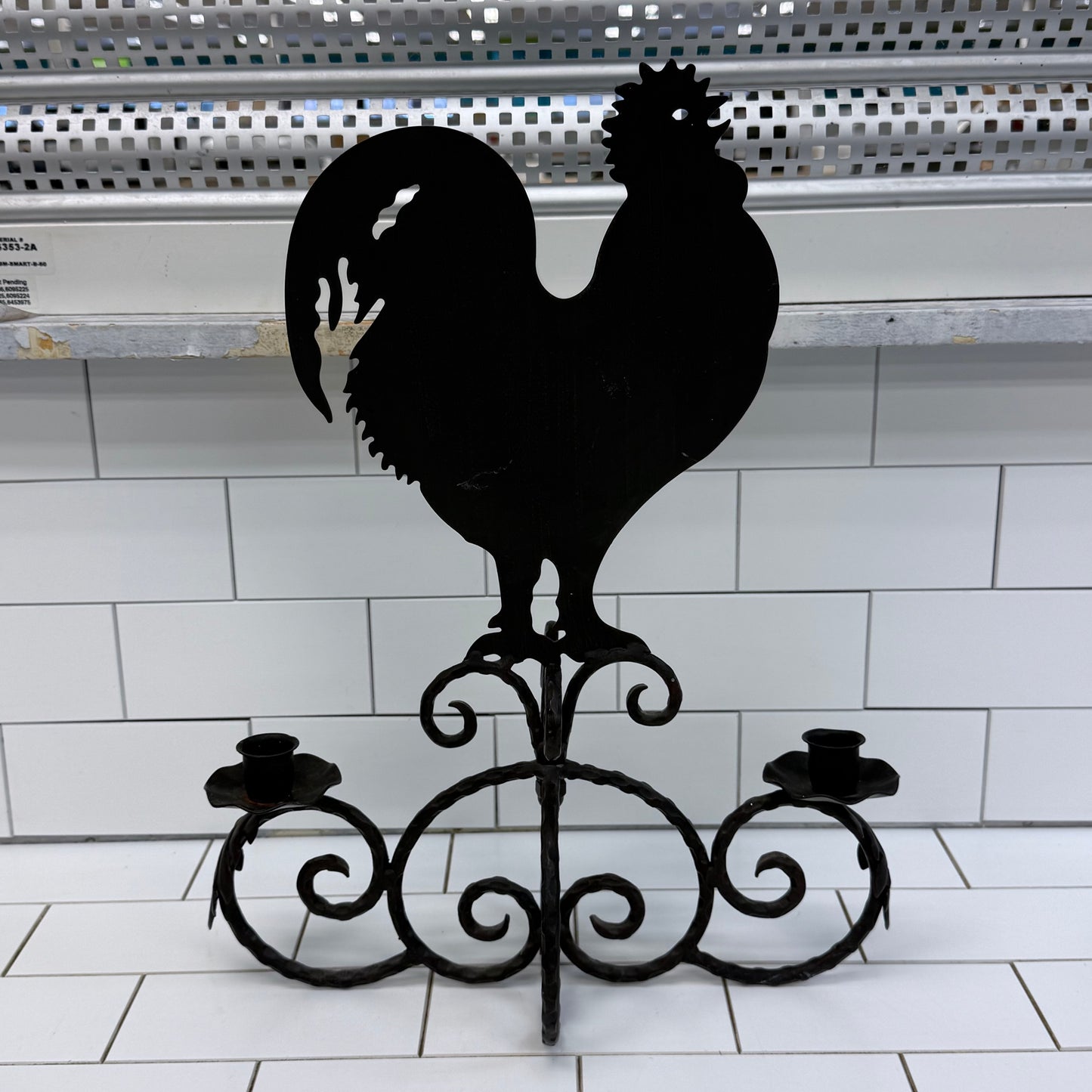 Southern Living Rooster Tabletop Candelabra