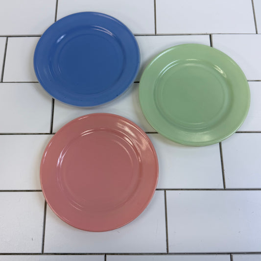 Hazel-Atlas Little Hostess Painted Milk Dish Set 8 Pieces