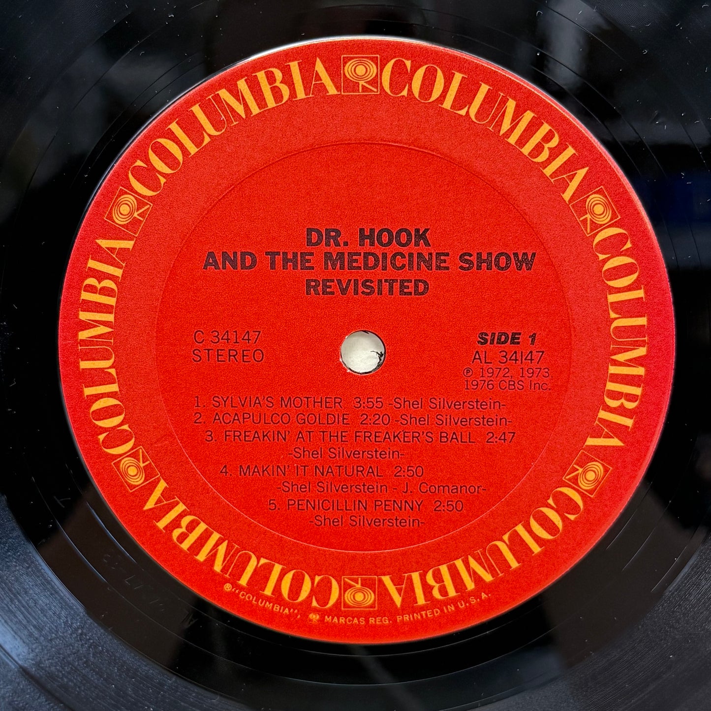 Dr. Hook & The Medicine Show Revisited Vinyl Record LP 1976