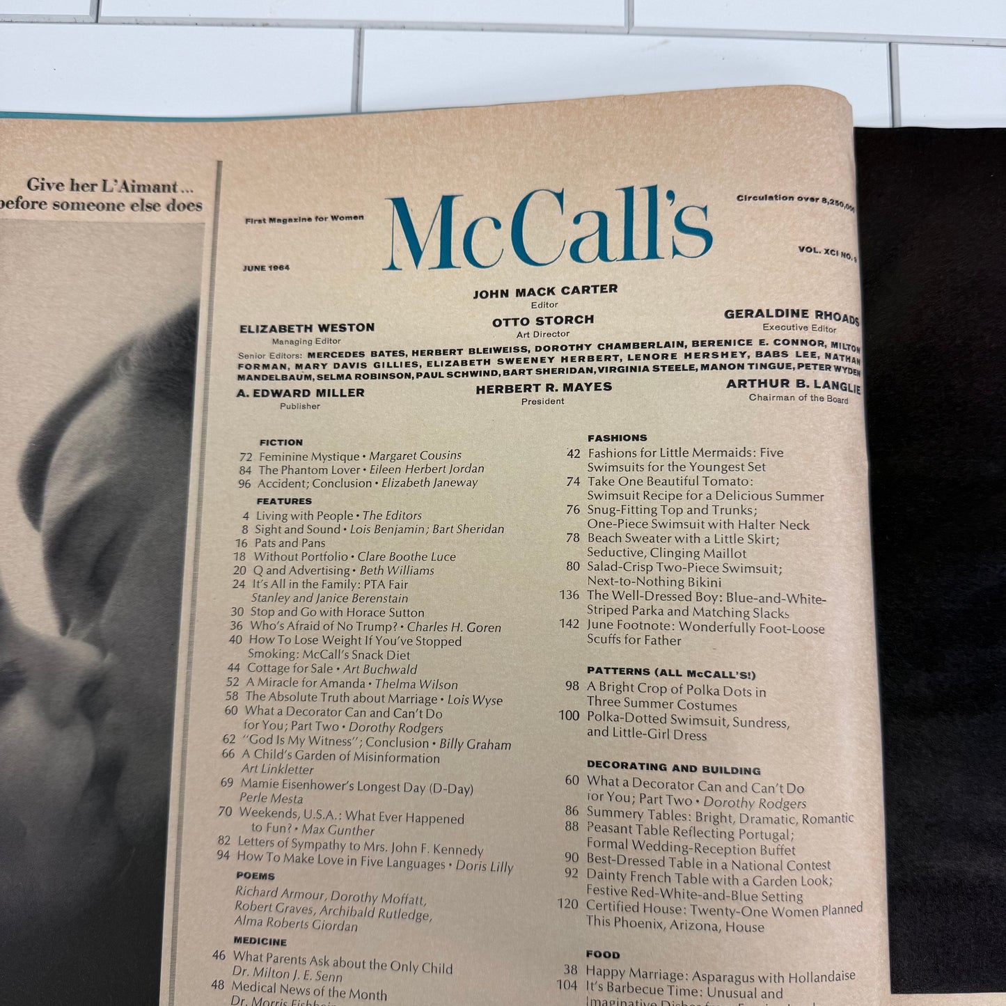 McCall’s Magazine Vol. 91 #9, June 1964