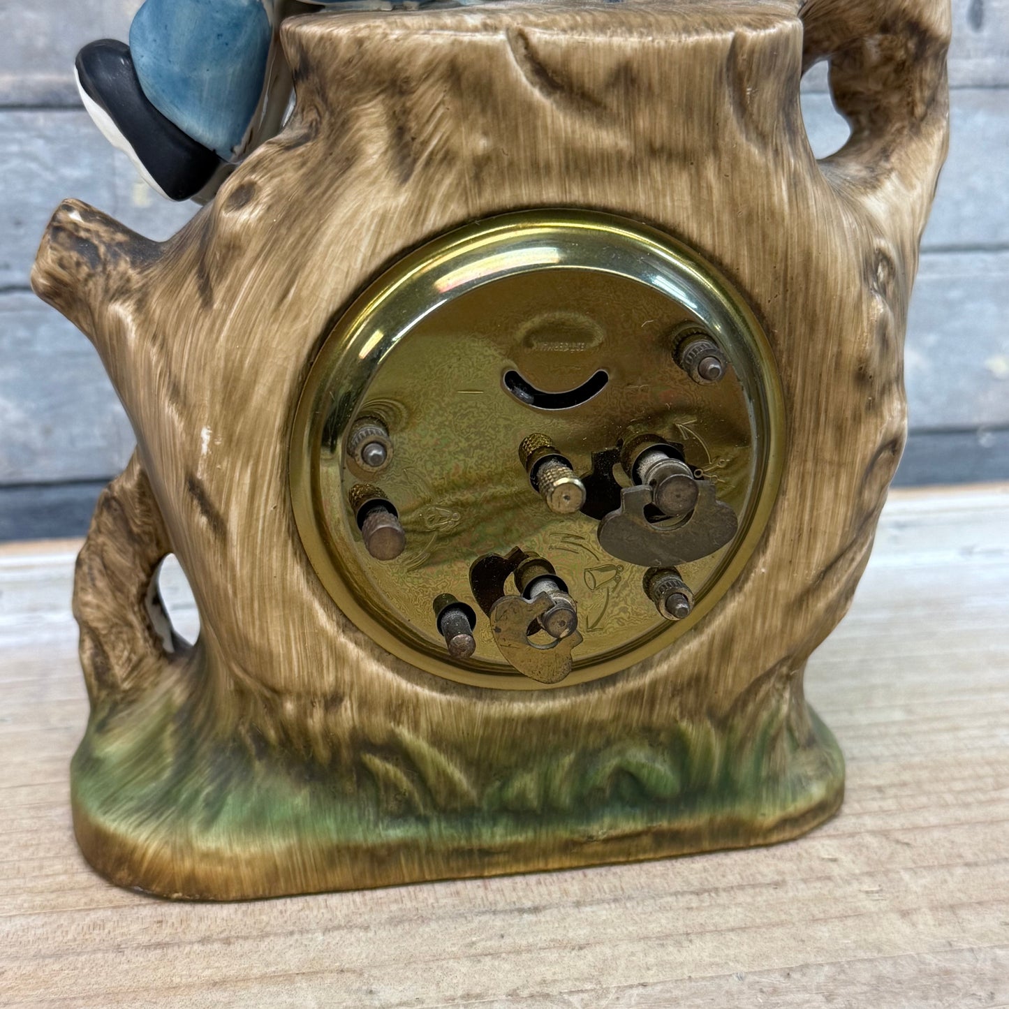 Saxony West Germany Hummel Style Mechanical Alarm Clock