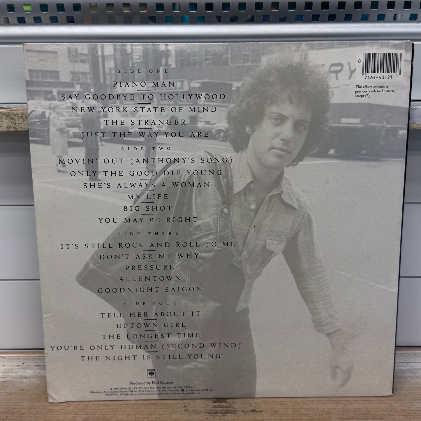Billy Joel Greatest Hits Volume I Double Vinyl Record 1985 C2 40121