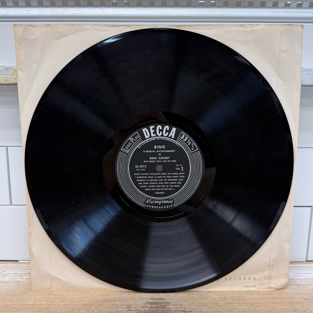 Bing Crosby A Musical Autobiography 5 LP Vinyl Set 1954 Decca DX-151