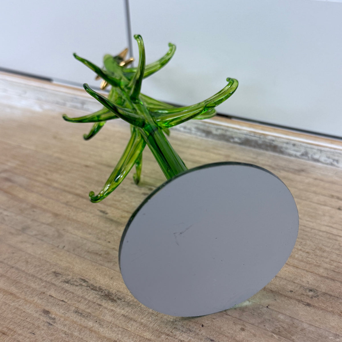LS Arts Glass Christmas Tree Wine Charm Holder