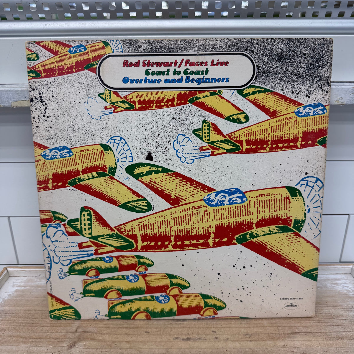 Rod Stewart Faces Live Coast to Coast Vinyl LP 1973 -- SRM-1-697