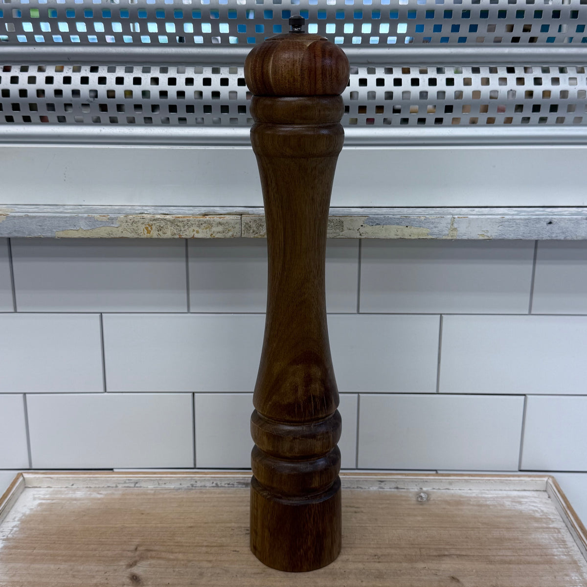 Ernesto Acacia Wood Salt Pepper Mill Grinder with Box 16"