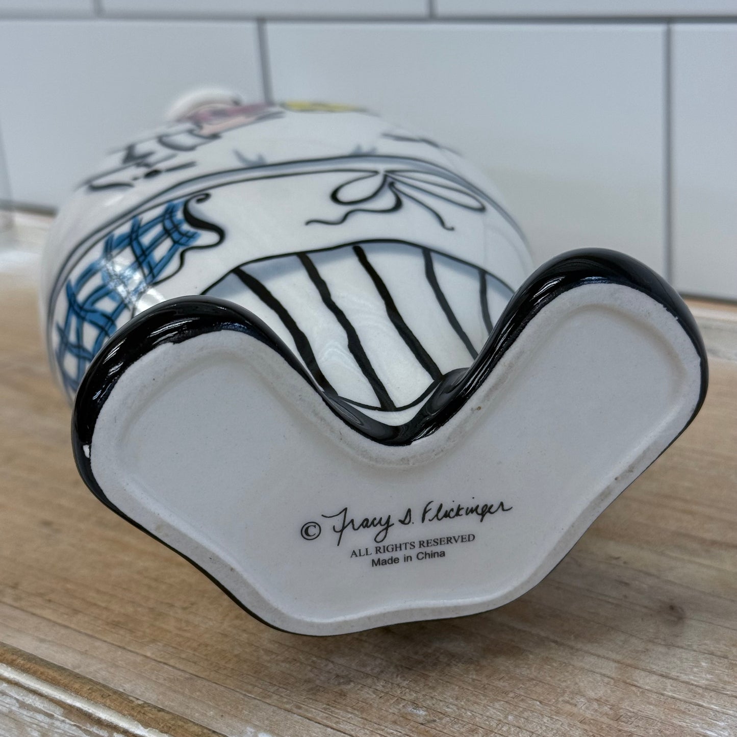 Tracy Flickinger Ceramic Chef Bottle Cork Stopper