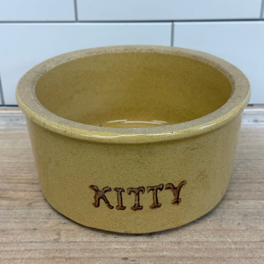 RRP Roseville Kitty Stoneware Crock Bowl #201 Vintage