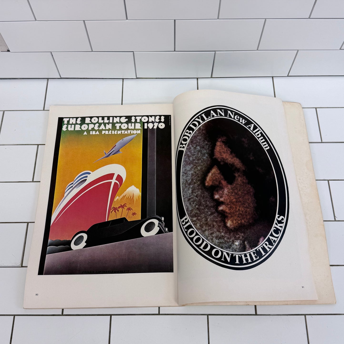 Get On Down Rock and Roll Posters Mick Farren Book 1977 Vintage