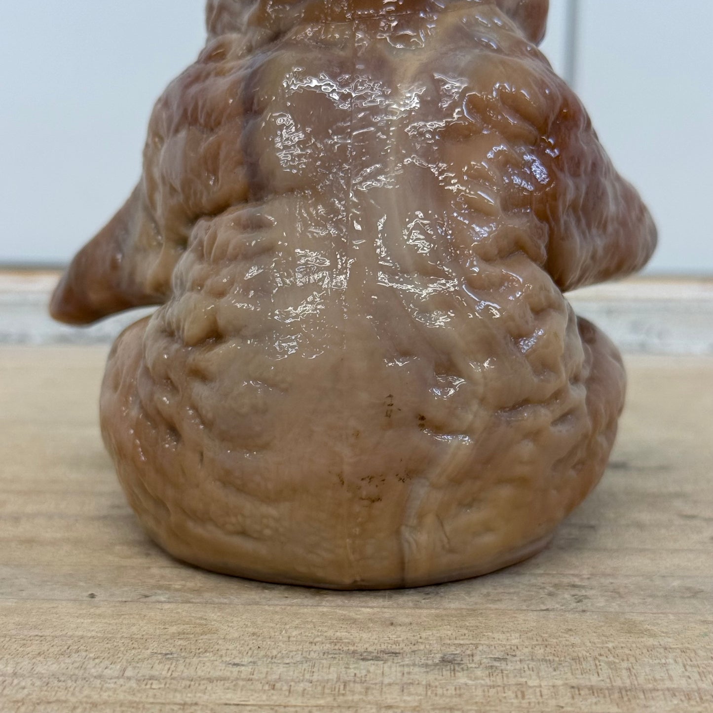 Mosser Slag Glass Sitting Bear Rare Paperweight Figurine