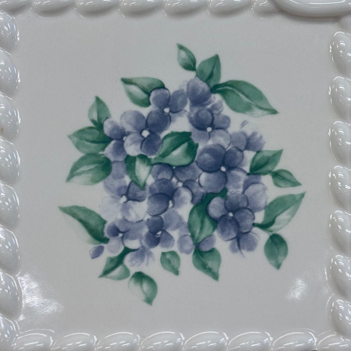 Pfaltzgraff Garden Party Square Sandwich Plates Set of 4 Floral