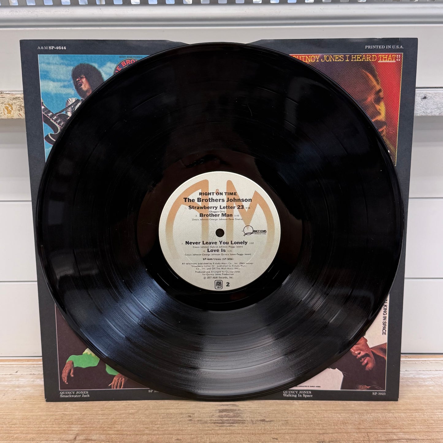 The Brothers Johnson Right on Time Vinyl Record 1977 #SP-4644