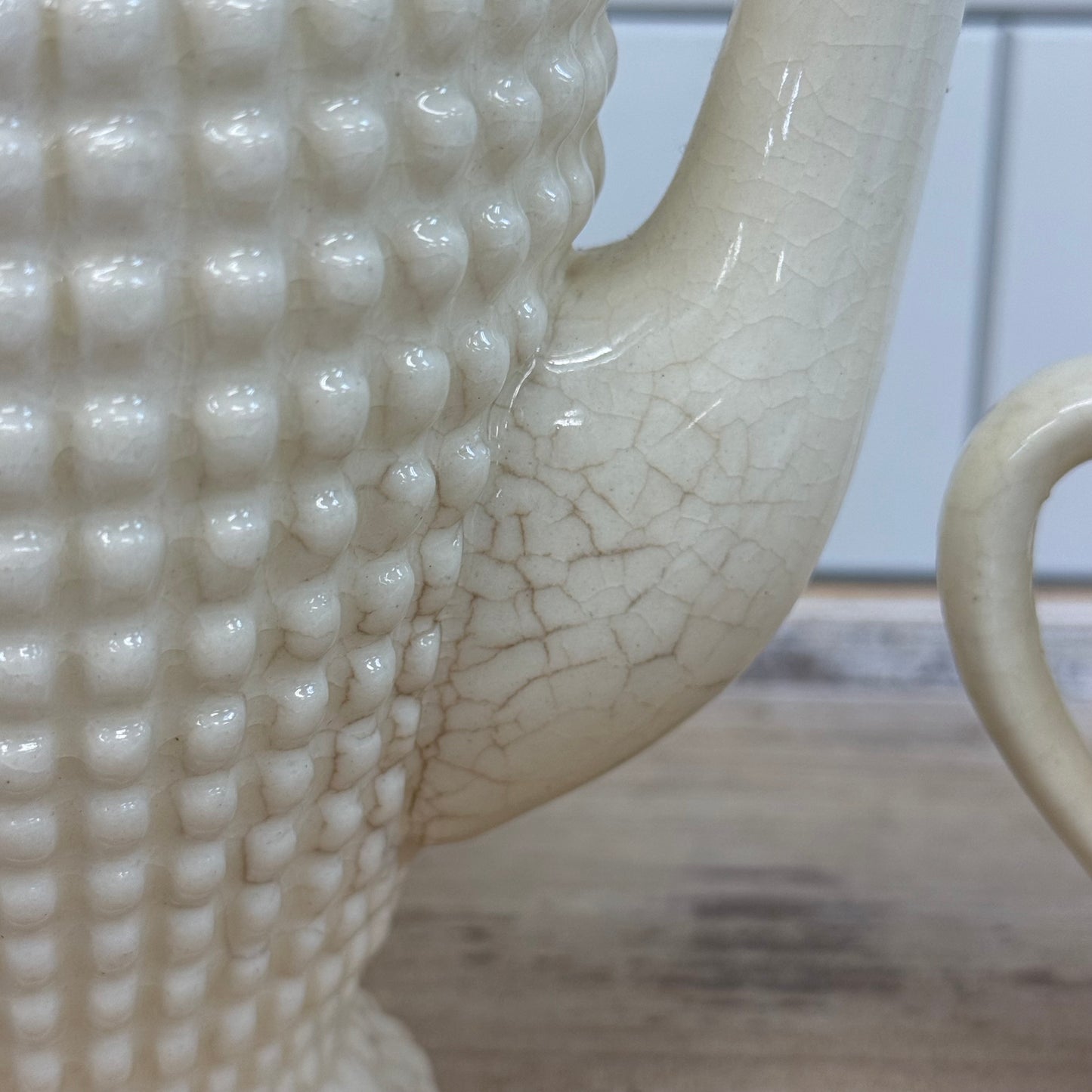 Maruhon Ware Hobnail Coffee Pot & Creamer Set 1950s