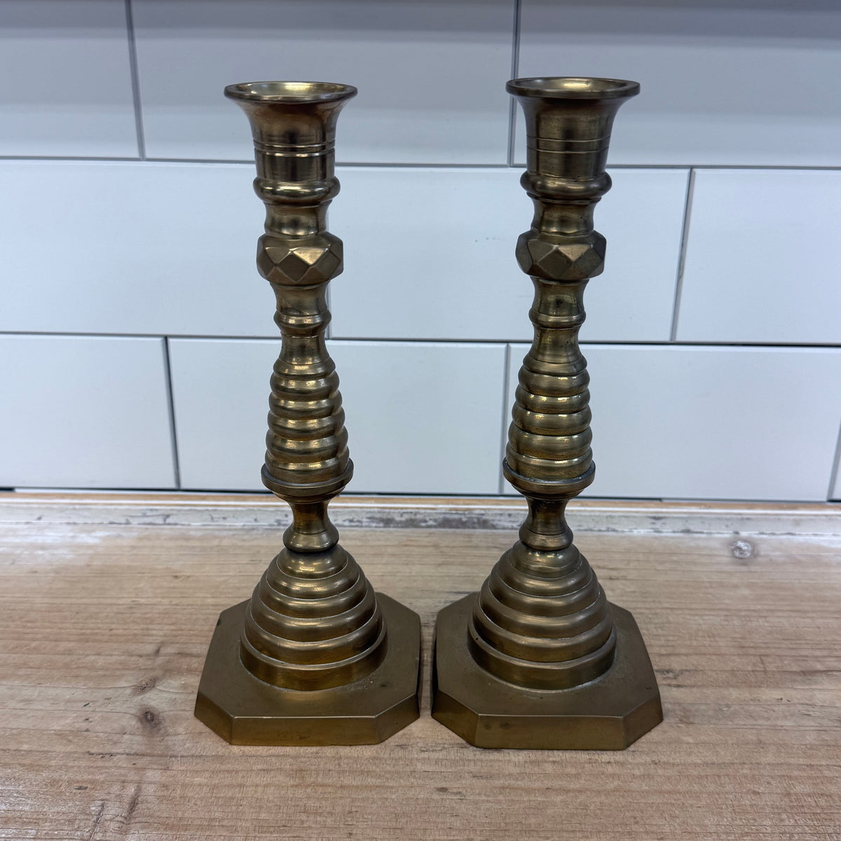 Solid Brass Candle Holder Selection