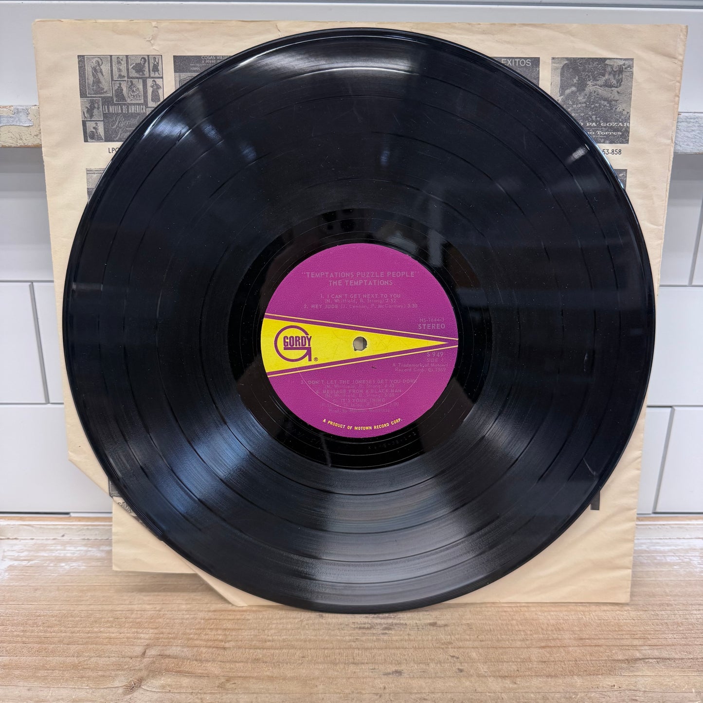 The Temptations Puzzle People Vinyl Record LP 1969 #GS949