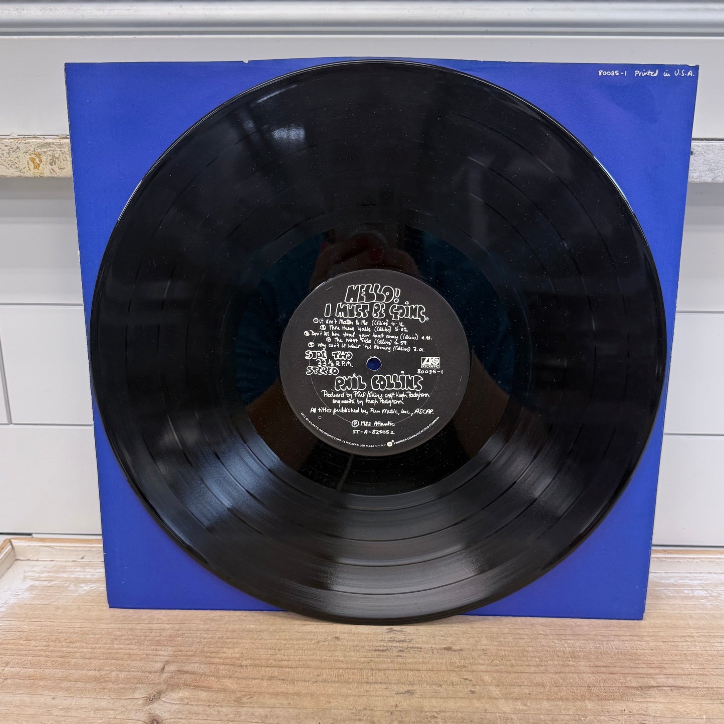 Phil Collins Hello I Must Be Going Vinyl Record 1982 LP