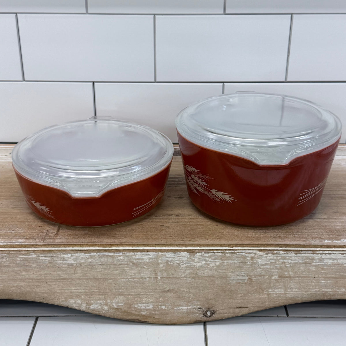 Pyrex Autumn Harvest Casserole Dishes with Lids Set