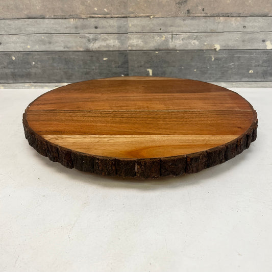 Rustic AVA Bark Edge Wooden Serving Tray