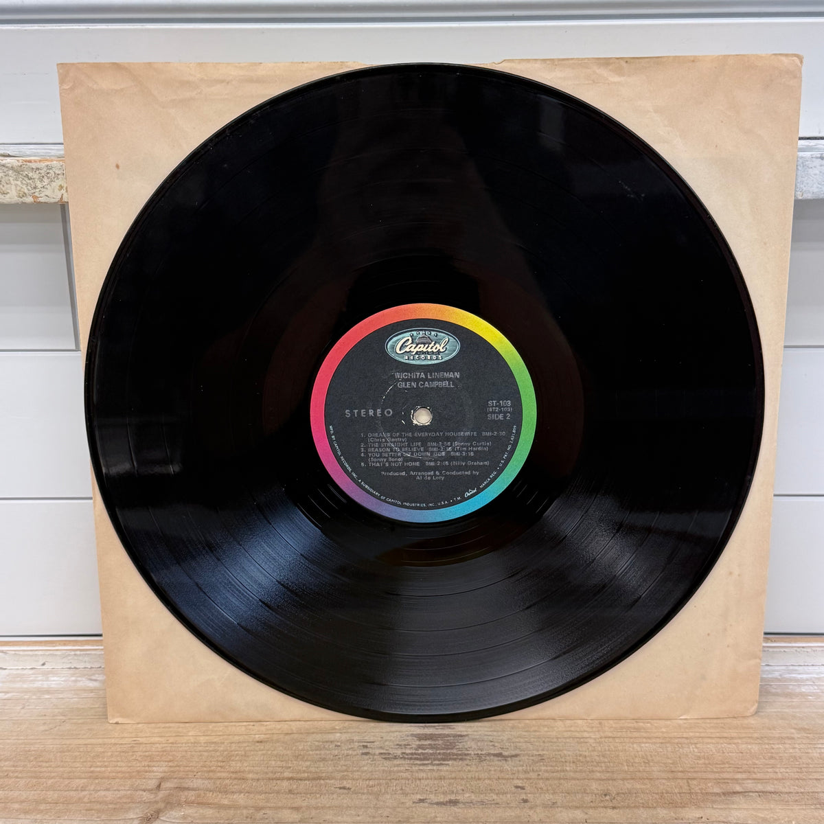 Glen Campbell Wichita Lineman Vinyl LP 1968 — #ST-103