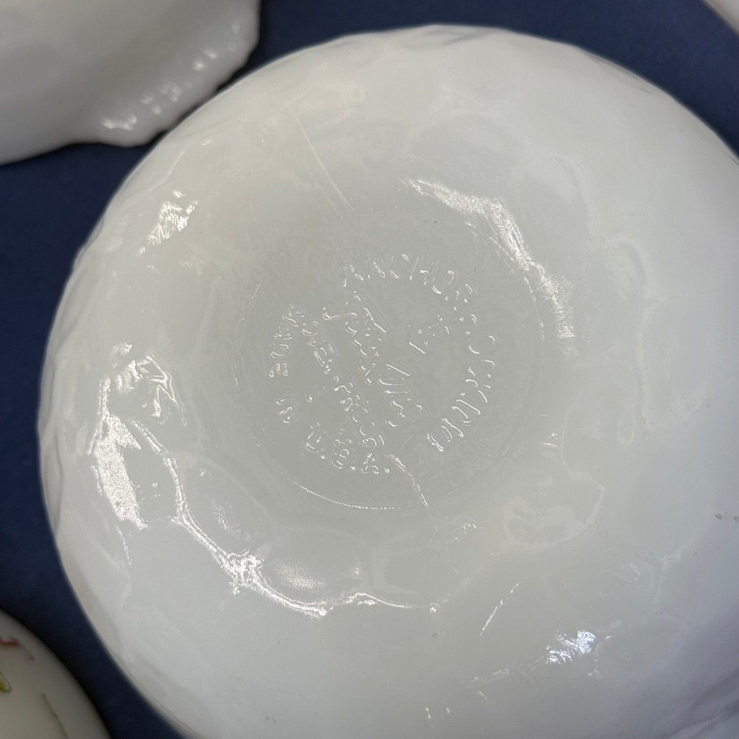 Fire-King B.C. Johnny Hart Milk Glass Cereal Bowls Set of 4