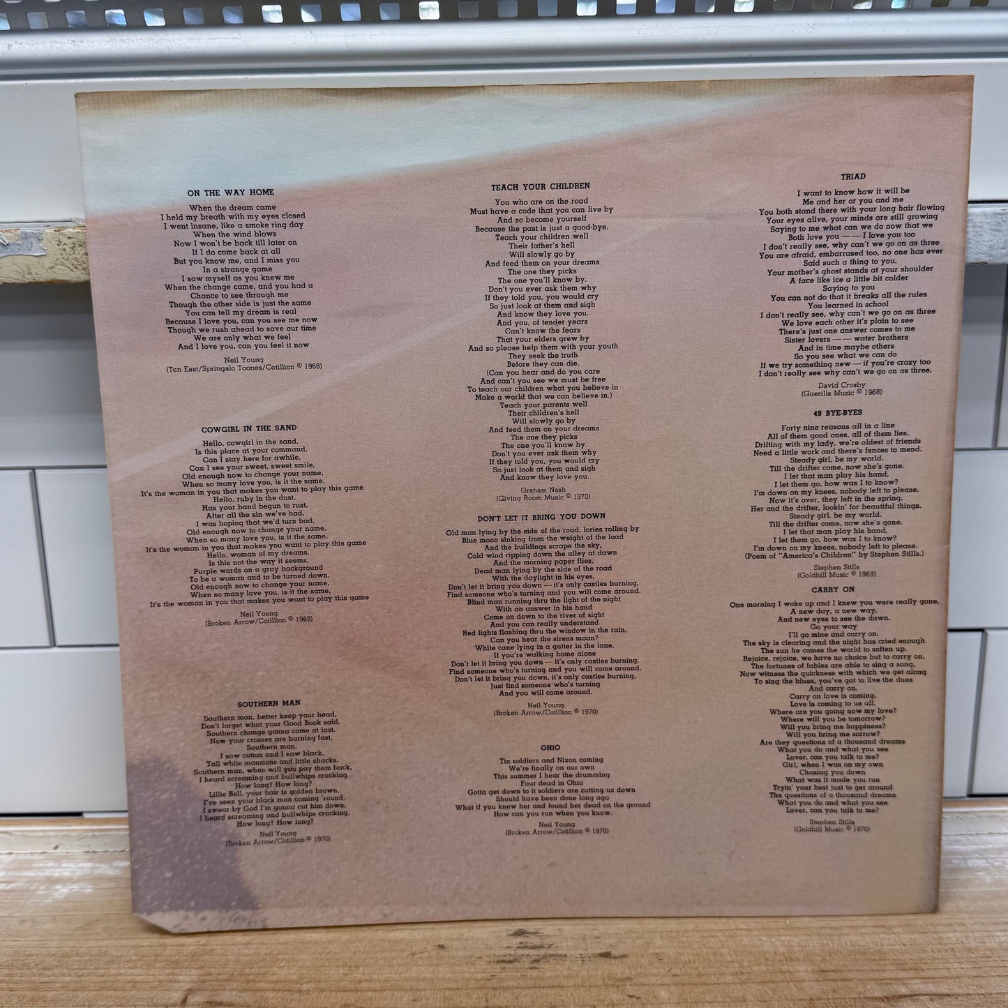 Crosby Stills Nash & Young 4 Way Street Double LP 1971