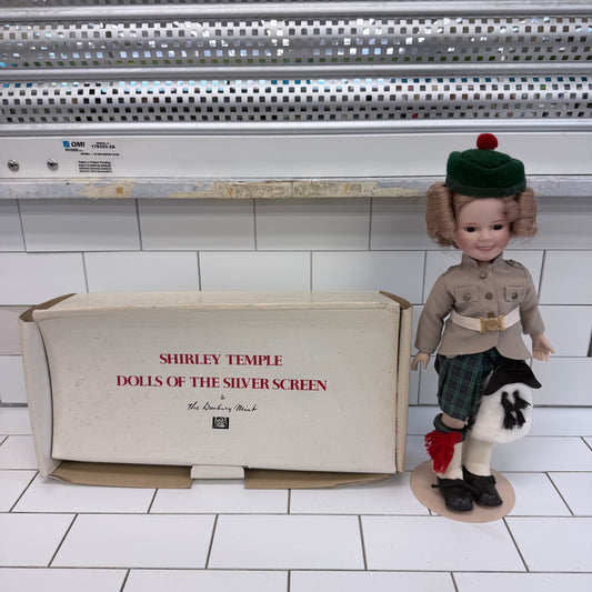Shirley Temple Wee Willie Winkie Doll Danbury Mint Box 1990s