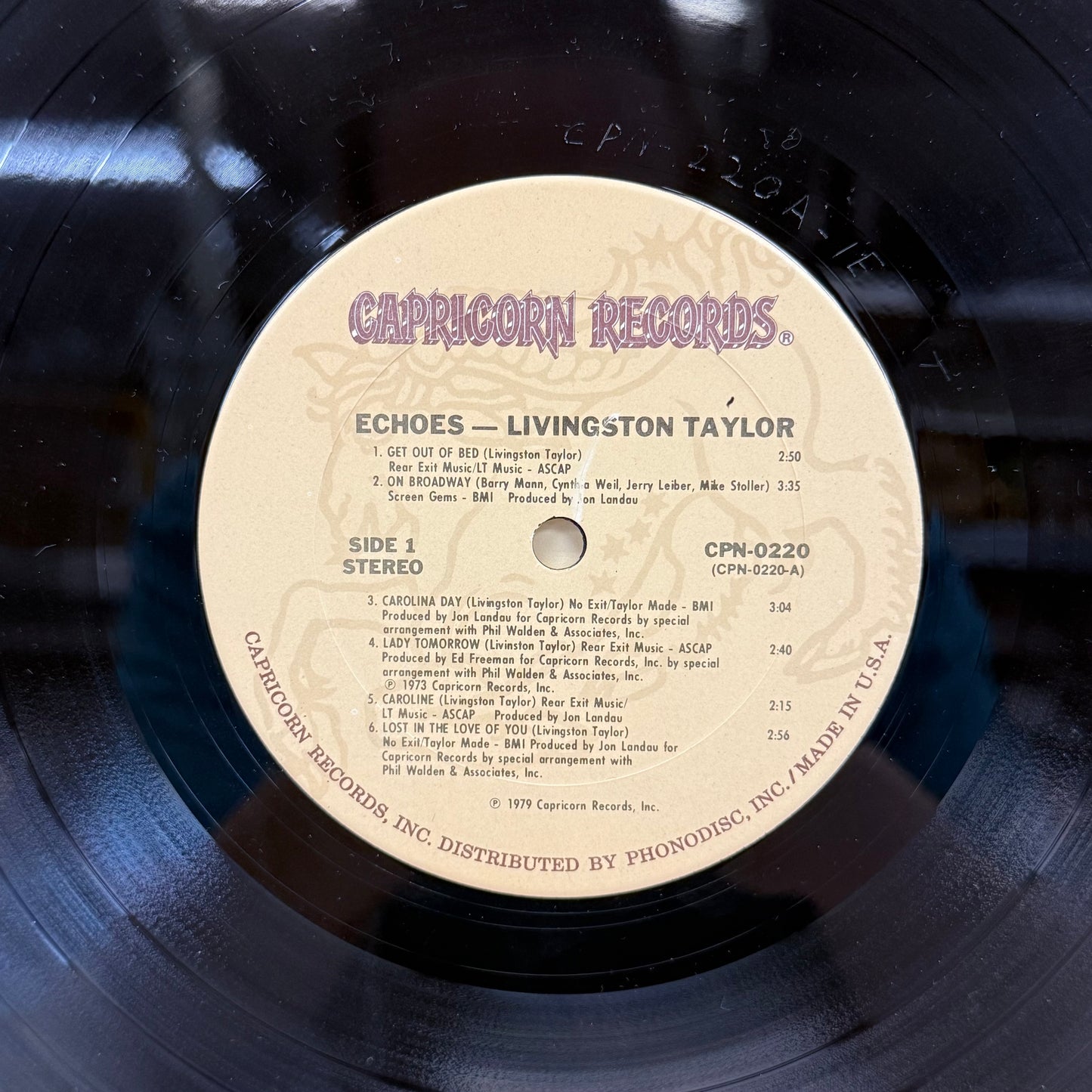 Livingston Taylor Echoes Vinyl Record LP 1979