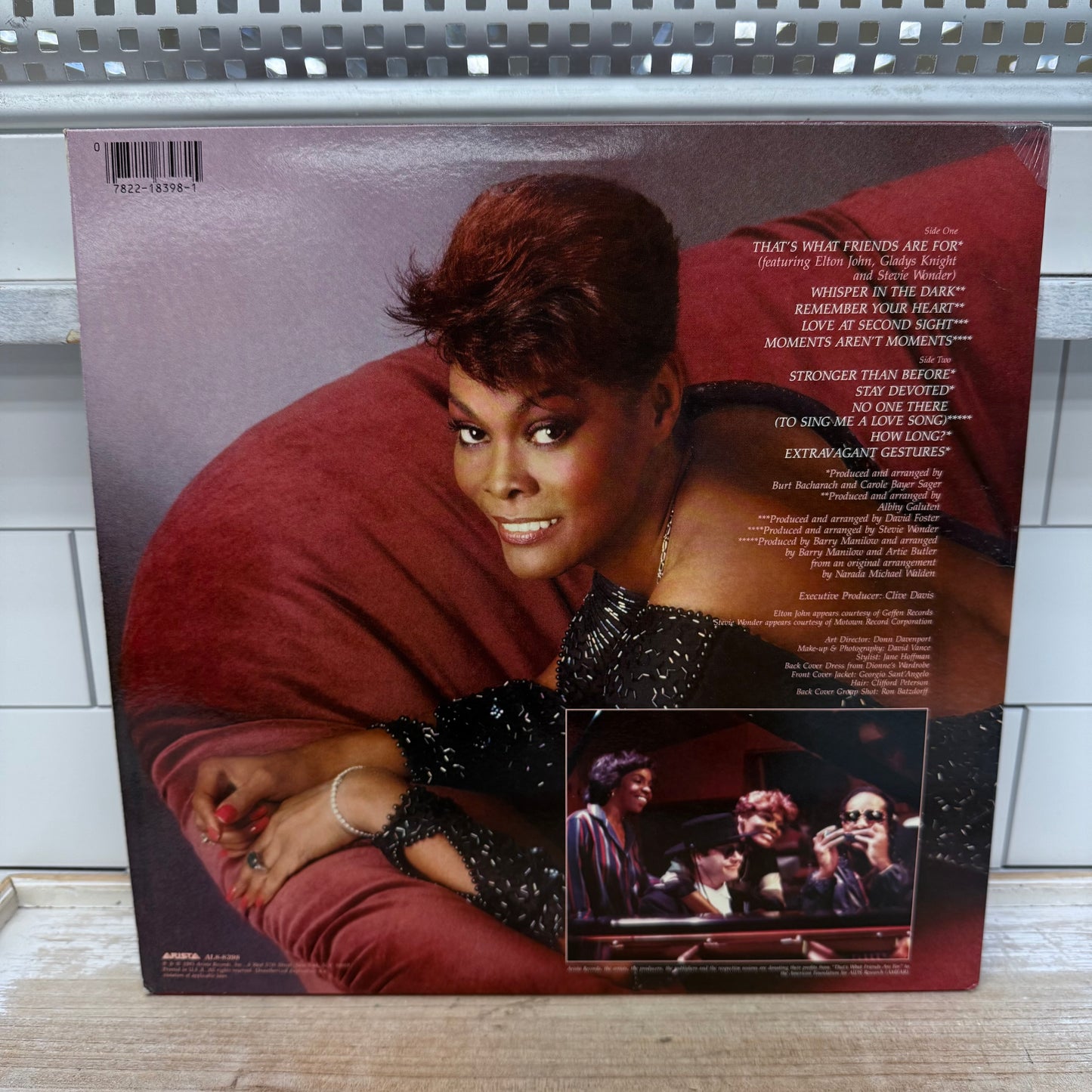 Dionne Warwick Friends Vinyl Record, 1985