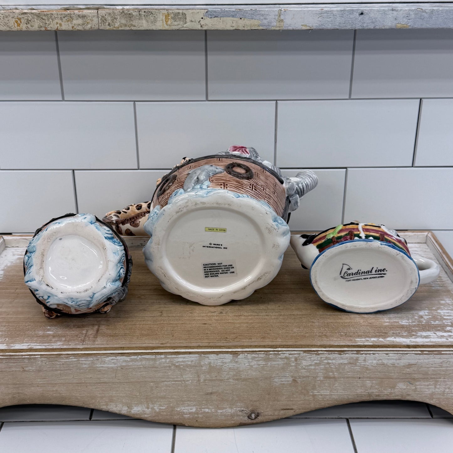 Noah’s Ark Ceramic Tea Set of 3