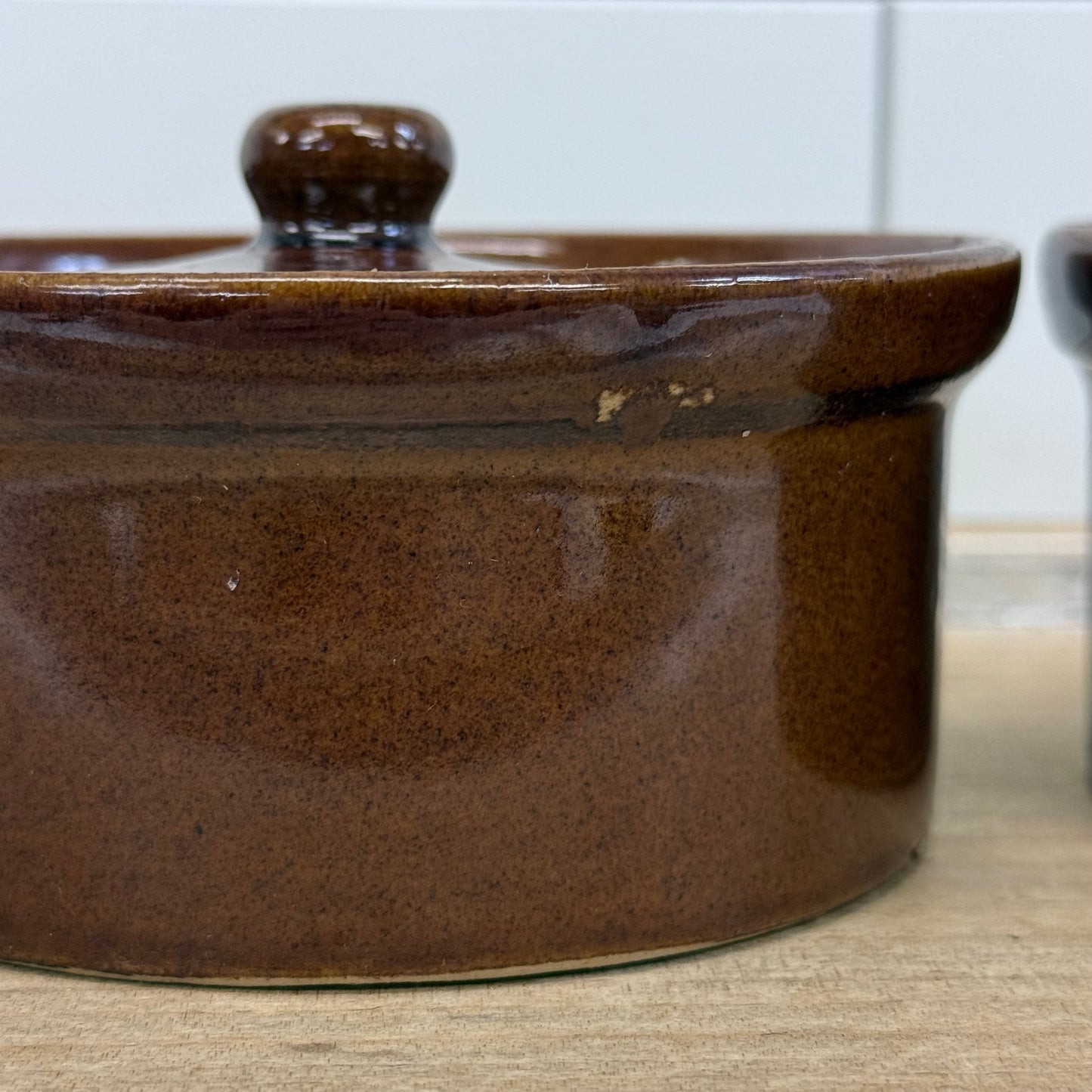 Pearson’s Chesterfield Lidded Stoneware Crocks Set of 3
