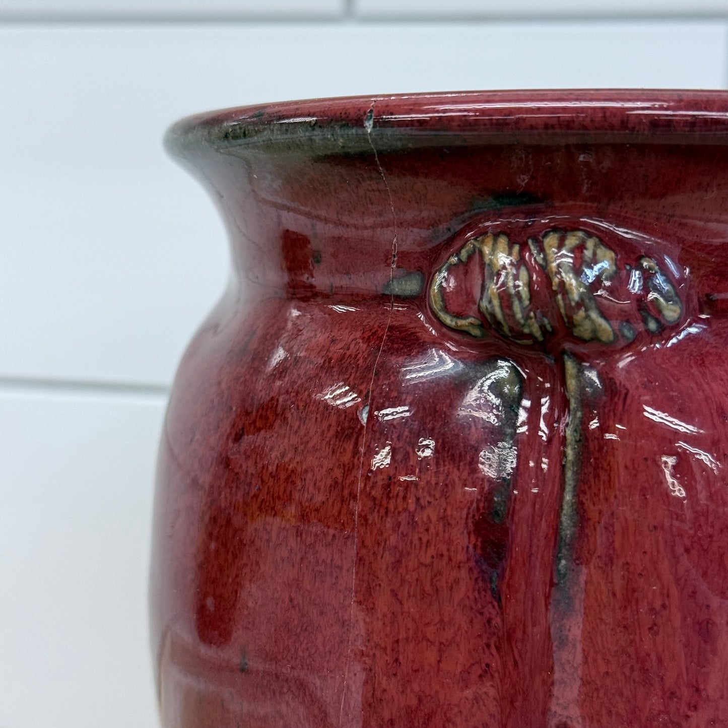 Renee Altman Signed 2001 Studio Pottery Vase Glazed