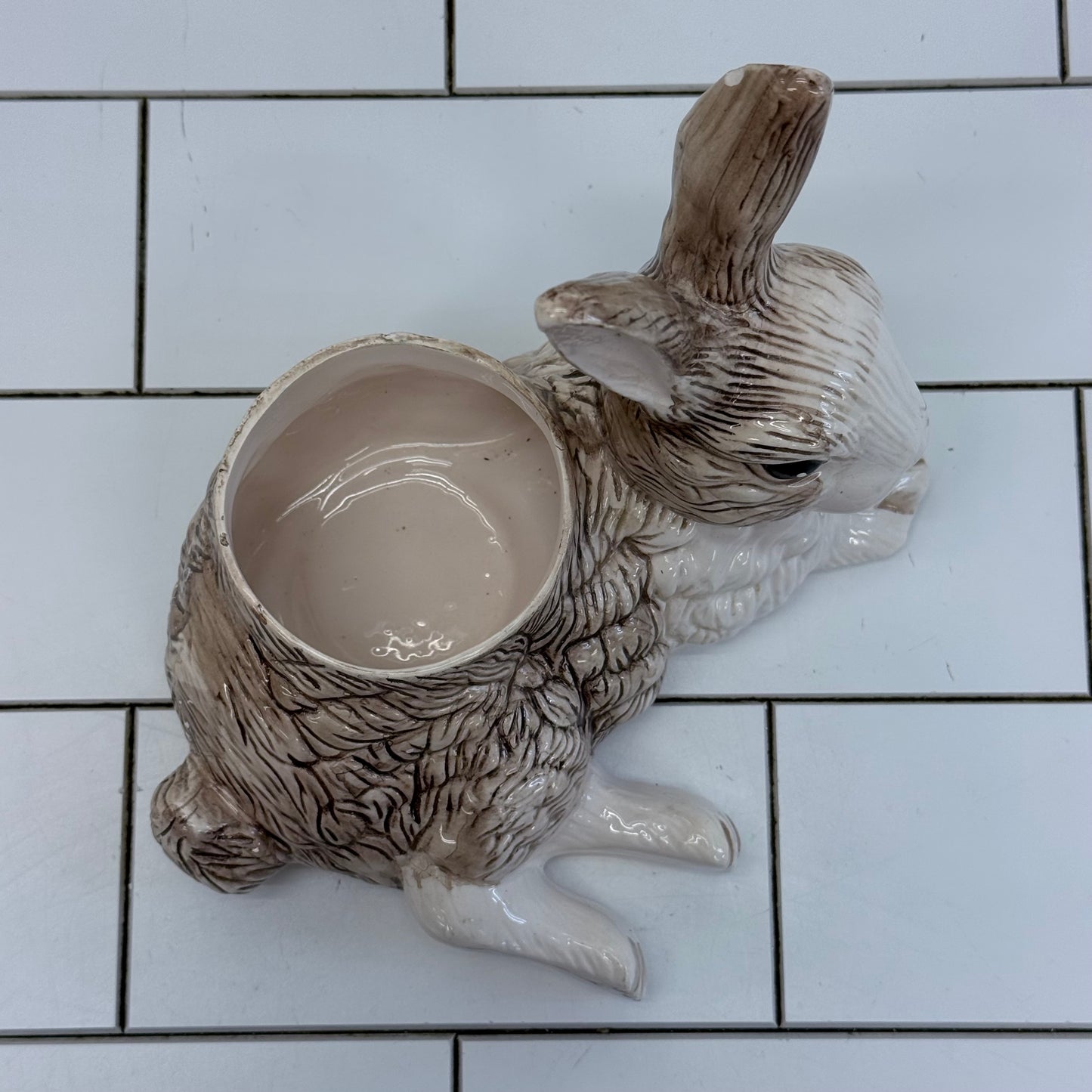 Holland Floral Inc Bunny Planter 1994 Ceramic Rabbit