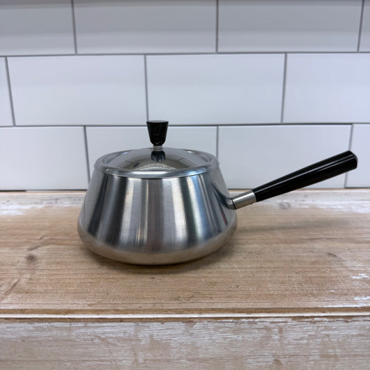 Vintage Spring Stainless Steel Fondue Pot Set