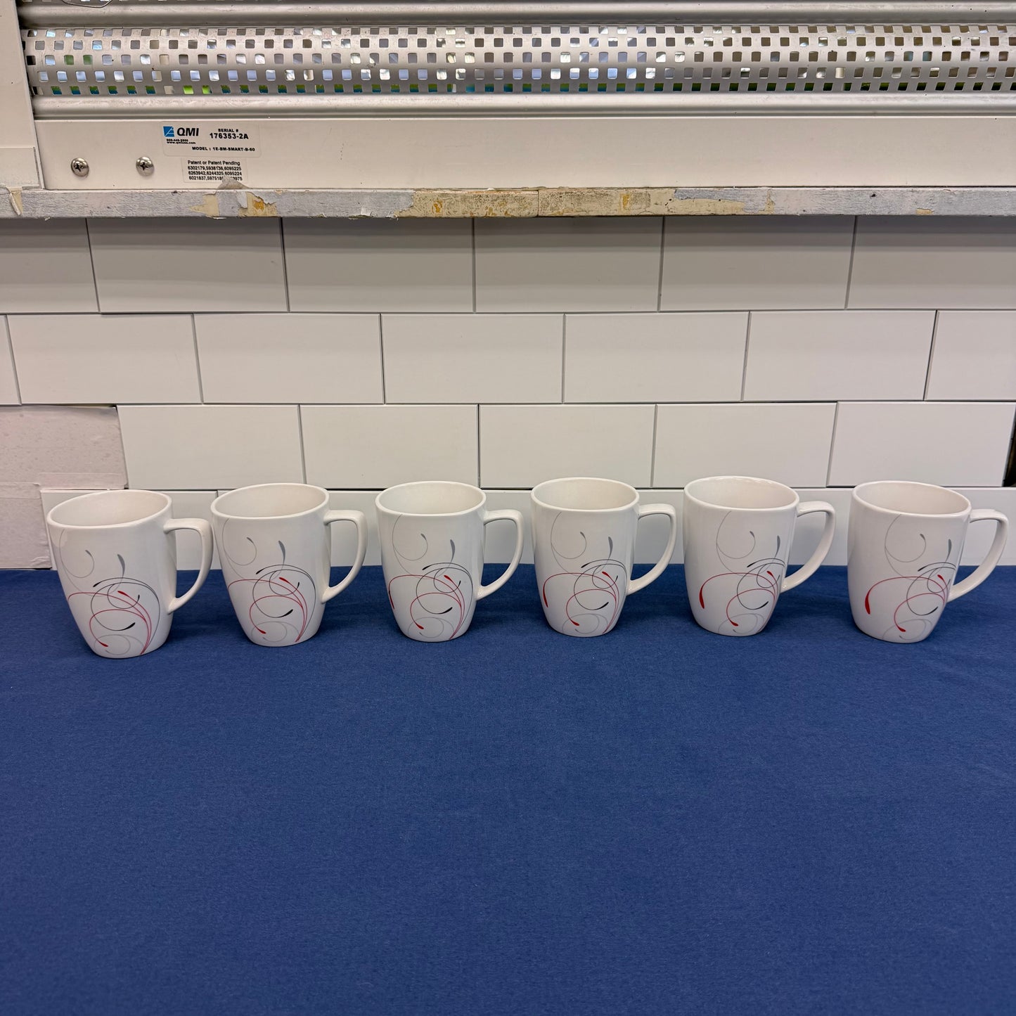 Corelle Coordinates Splendor Mugs Set of 6 Retro