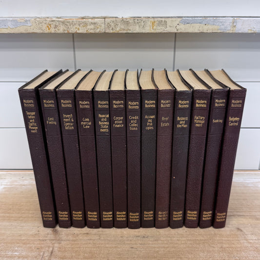 Modern Business Books Alexander Hamilton Institute Set 13 Vintage  1943-45