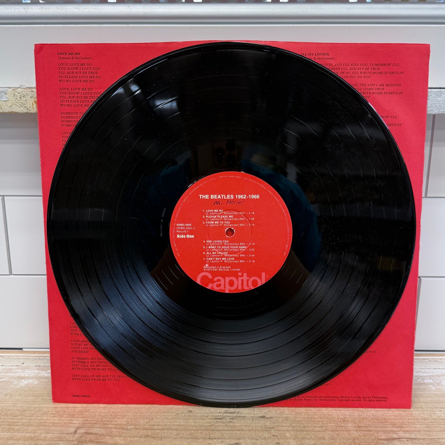 The Beatles 1962-1966 Red Album Double LP 1973