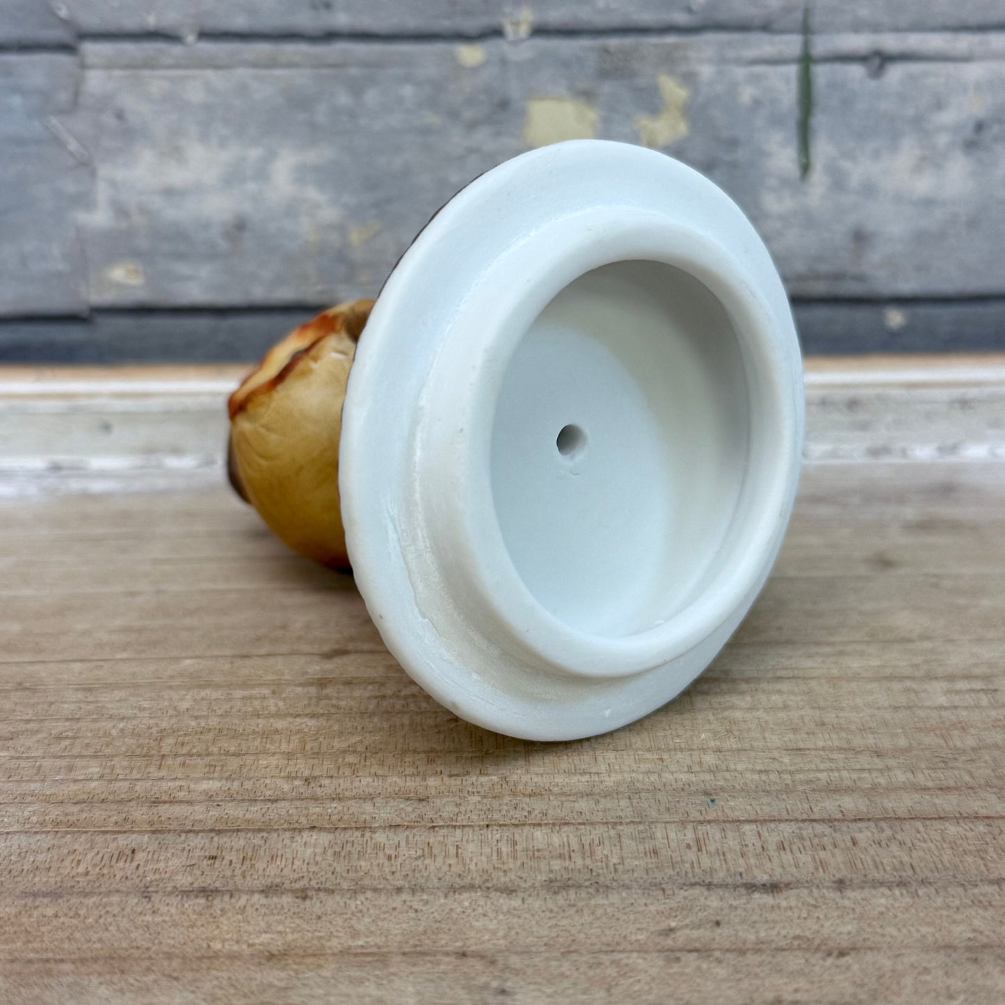 Napco Bisque Porcelain Owl Trinket Box