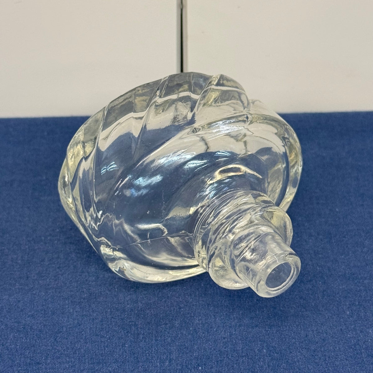 Starburst Pressed Glass Liquor Decanter with Stopper