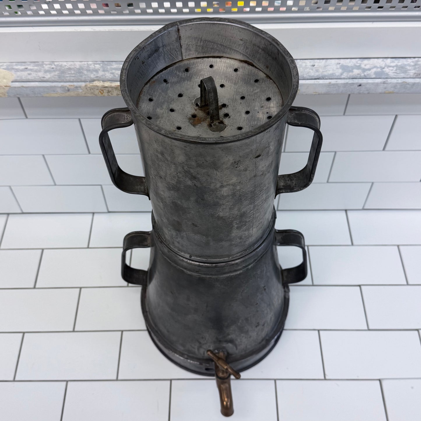 Commercial Coffee Tea Urn Brass Spigot 1920s Antique