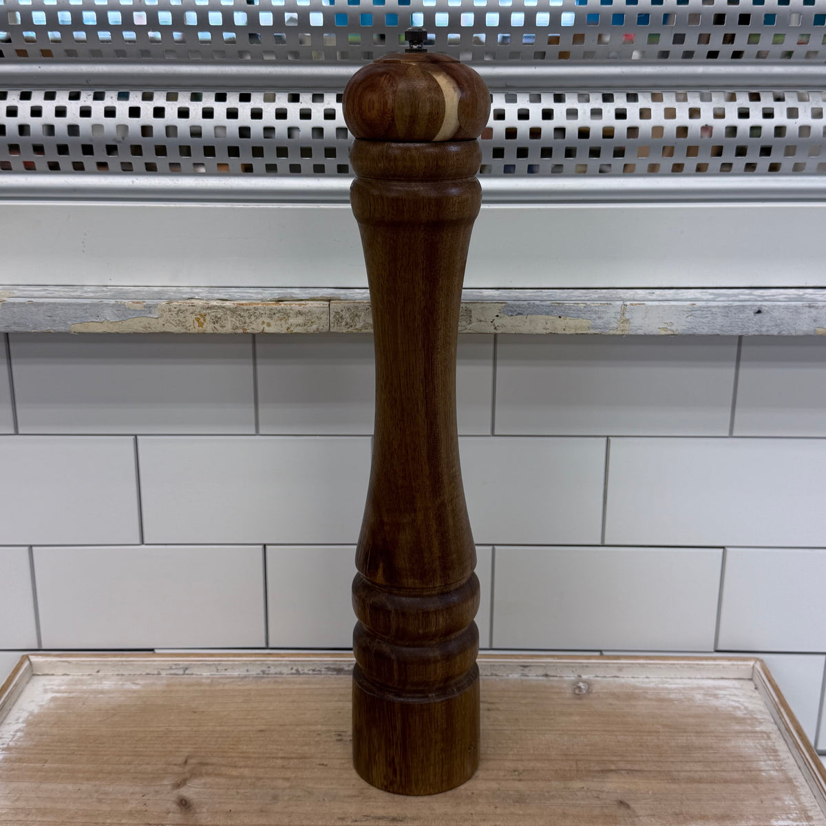 Ernesto Acacia Wood Salt Pepper Mill Grinder with Box 16"